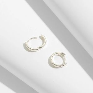 Madewell Demi-Fine Huggie Mini Hoop Earrings